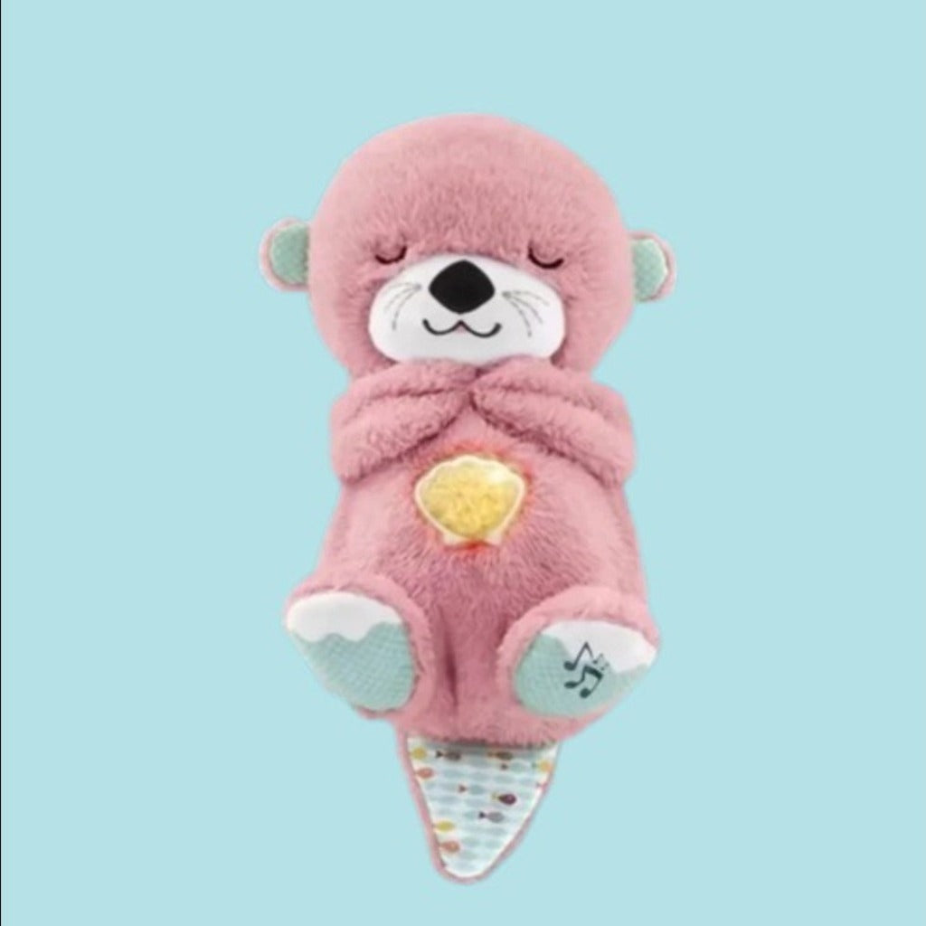 Breathing Otter sensory plush companion for calming sleep