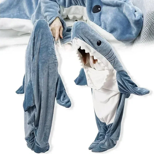 America Dream Shop The Original Cartoon Shark Blanket